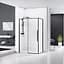 Душова кабіна Eger A Lany 120x80 з піддоном 599-550 Black - мініатюра 2