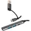 Концентратор Maxxter USB-C + USB-A to 1xUSB 3.0 + 2xUSB 2.0 + 1xUSB-C (HU3C-4P1CN-01) - миниатюра 1