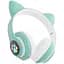 Бездротові навушники Cat ear VZV-23M/7805 Bluetooth з вушками LED Бірюзові - мініатюра 4
