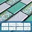 Декоративна ПВХ панель цегла зелений орнамент Sticker Wall SW-00001429 960х480х4мм - мініатюра 4