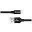 Дата кабель USB 2.0 AM to Lightning 0.25m black ColorWay (CW-CBUL048-BK) - мініатюра 4