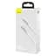 Кабель Baseus Cafule Metal USB-C to USB-C 100W 1m White (CATJK-C02) [82102] - мініатюра 9