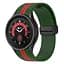 Ремешок для Samsung Galaxy Watch 4 40mm - зелено-красный ширина крепления 20мм силикон Watchbands Cls-line-black (W36-0WB39441171) - миниатюра 2
