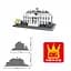 Конструктор Wange Архітектура 3D Білий дім The White house of Washington-USA 4214 3Д 773 деталі - мініатюра 4