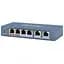 4-портовий некерований POE комутатор Hikvision DS-3E0106HP-E , 4×100 Мбіт/с RJ45 (1 Hi-PoE) + 2×100 Мбіт/с - мініатюра 1