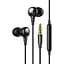 Наушники Ugreen EP103 HiTune 3.5 mm с микрофоном черные (30637) - миниатюра 1