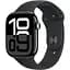 Смарт-часы Apple Watch Series 10 GPS 46mm Jet Black Aluminum Case with Black Sport Band S/M (MWWP3) Б/У [162589] - миниатюра 1