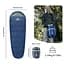Спальный мешок с капюшоном Naturehike MJ600 CNK2300SD014 Темно-голубой - миниатюра 2