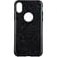 Чохол-накладка Toto 2 in1 tpu + glitter paper case iPhone X Black - мініатюра 1