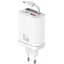 МЗП Usams US-CC299 GaN With Retractable Type-C Cable Xiang Ser. 65W (1USB-A/1C) White - мініатюра 1