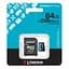 Карта пам'яті microSDXC (UHS-1 U3) Kingston Canvas Go! Plus 64Gb class 10 A2 V30 (R200MB/s) (adapter SD) - мініатюра 2