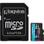 Карта пам'яті Kingston microSDXC Canvas Go! Plus 64GB Class 10 UHS-I U3 V30 A2 + SD адаптер (SDCG4/64GB) [138329] - мініатюра 2