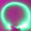 Светодиодный LED ошейник для собак с зарядкой USB, зеленый - миниатюра 10