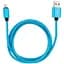 Кабель Dengos NTK-L-MT Round Lightning cable 1m Blue - миниатюра 1