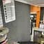 Самоклеюча декоративна 3D панель 3D Loft під цеглу срібло 700x770x7мм - мініатюра 3