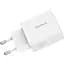 Мережевий зарядний пристрій Baseus Cube Baseus Cube 30W USB-A + USB-C Moon White (P10111404213-00) [132864] - мініатюра 3