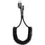 Кабель Baseus Fish eye Spring USB для Type-C 2A 1m Black (CATSR-01) - мініатюра 1