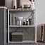 Етажерка 3/60 Ferrum-decor Серії Коннект 75x60x28 білий ДСП Бетон 16мм (FRD-104262) - мініатюра 1