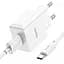 Блок живлення мережевий Hoco C106A Leisure + Type-C single port charger 1USB 10.5W білий - мініатюра 3