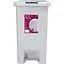 Відро для сміття MBM My Home з кришкою та педаллю 45 л сіре (BIN-01 45L GRAY) - мініатюра 1