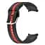 Ремінець для Samsung Galaxy Watch 4 40mm - чорно-червоний ширина кріплення 20мм силікон Watchbands D2 (W16-6WB19112168) - мініатюра 2