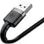Кабель Baseus Cafule USB to Lightning 3m Grey/Black (CALKLF-RG1) [82083] - мініатюра 3