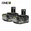 Набор аккумуляторов ONE+ RB1850X2 18В Ryobi hoz0014311 - миниатюра 2