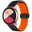 Силіконовий ремінець Classy для Smart Watch 20mm Black / Orange - мініатюра 1