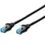 Патч-корд Digitus cat.5e, SF-UTP, AWG 26/7 2м black (DK-1531-020/BL) - мініатюра 1