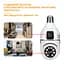 IP-камера цокольная с двойным объективом XON SmartCam Wi-Fi 1080P (UBWEW22VW 7430) Белая - миниатюра 2