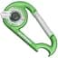 Брелок-карабін Munkees Carabiner Led with Bottle Opener New Grass Green (1012-1089-NEW-GG) - мініатюра 1
