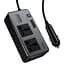 АЗУ инвертор Hoco Z66 New PD66W+QC3.0 (2USB-A/1C/2xSocket) (0.5m) Black - миниатюра 4