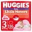Набор трусиков-подгузников для девочек Huggies Little Movers Pants 3 (6-11 кг), 116 шт. (2 уп. по 58 шт.) - миниатюра 1