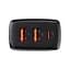 Мережевий зарядний пристрій Baseus Compact Quick Charger 2USB + 1Type-C 30W CCXJ-E01 Black - мініатюра 4