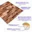 Панель стінова 3D Wall Sticker 700х770х2 мм коричнева SW-00001910 - мініатюра 3