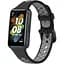 Силиконовый ремешок Primolux Perfor Classic для фитнеса браслета Huawei Band 7- Black Grey - миниатюра 1