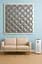 Штора для утеплення вікон на липучках Срібло H 240 x 135 см - мініатюра 4