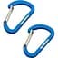 Брелок-карабін Munkees 3251 Flat Wiregate 4х40 мм пара Dark Blue (1012-3251-DB) - мініатюра 1