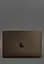 Шкіряний чохол BlankNote для MacBook 14 дюйм Темно-коричневий Crazy Horse - мініатюра 3