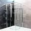 Душова кабіна Dusel DL194 Chrome 90x90, Хром, Універсальна, прозорий, хром, 90x90 - мініатюра 4