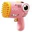 Пистолет для мыльных пузырей Dinosaur Bubble Gun с насадкой на 40 отверстий 50ml Pink - миниатюра 1