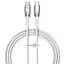 Кабель Baseus Glimmer Series 1 m Type-C - Type-C CADH000702 білий - мініатюра 1