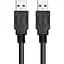 Дата кабель USB 3.0 AM/AM 1.5m PowerPlant (CA911820) - мініатюра 1