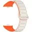 Ремінець DK CDK для Xiaomi Mi Smart Band 9 Pro Silicone Shaped Magnetic Band (018838) (ivory / orange) - мініатюра 1