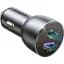 Автомобільний зарядний пристрій Ugreen CD213 QC 3.0 Dual USB-A + USB-C 36W Gray [60980] [99309] - мініатюра 2