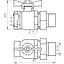 Кран кульовий прямий з американкою Arco 3/4″ Sena 154104 - мініатюра 2