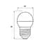 Лампочка Eurolamp LED ECO серія "P" G45 7W 630Lm E27 3000K (LED-G45-07273(P)) - мініатюра 3