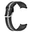 Браслет D2 для Samsung Galaxy Watch 5 - черно-серый ширина крепления 20мм силикон Watchbands (W17-3WB12312664) - миниатюра 3