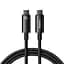Кабель Baseus Tungsten Gold Fast Charging Data USB-C to USB-C 240W 1m Black (CAWJ040001) [91517] - мініатюра 1