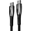 Кабель Baseus Glimmer Series USB-C to USB-C 100W 2m Black (CADH000801) [128053] - мініатюра 3